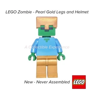 LEGO Minecraft ZOMBIE MIT GOLDHELM (min050) Minifigur aus Set 21137 selten - Bild 1 von 1
