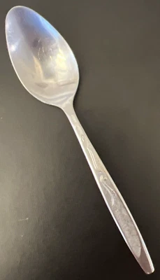 ECKO Eterna Stainless Korea "Mary Jane" Pattern Flatware 6.25" Teaspoon ~ MCM - Image 1 of 4