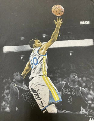 VTG STEPH CURRY SHIRT Majestic Golden State Warriors NBA FINALS Champion 2 RARE - Изображение 1 из 4