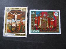 Andorra Stamp Europa Set (French Admin.) Scott # 236-237 Never Hinged Unused