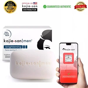 Kojie San Men Brightening Face and Body Soap The Original Kojie Soap 135g x 1 - Picture 1 of 7