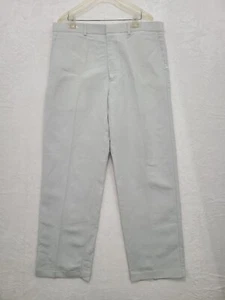 Perry Ellis Linen Blend Men's Classic Fit Breathable cement Pants Size XL - Picture 1 of 9