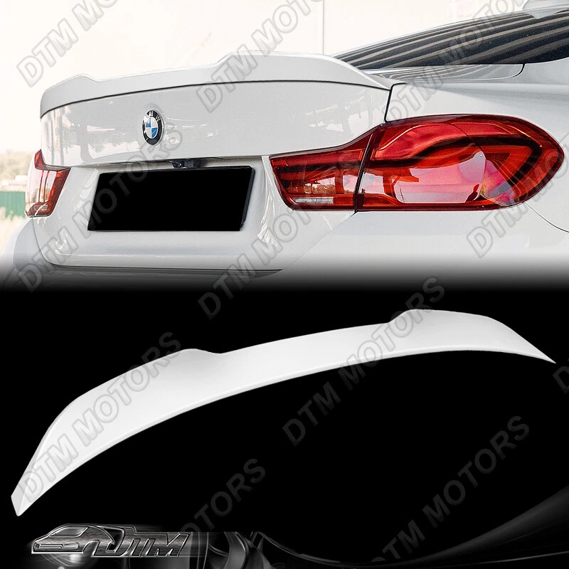 Alerón de maletero estilo V blanco perla para BMW 420i 430i 440i F32 14-20 con potencia Foto 1 de 4