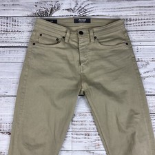 Revtown Sharp Slim Fit Stretch Jeans 30x30 Mens Khaki Beige Denim Pants
