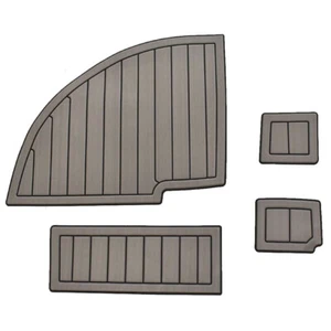 Rinker Boat Non-Skid Mats | 2018 236CC Port Dash Steps Gray Black (Set of 4) - Picture 1 of 4