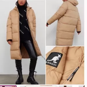 kangol hm women long puffer jacket size M - Picture 1 of 6