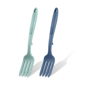 2 Pcs Silicone Flexible Fork 11.6 Inch Silicone Fork Heat Resistant Cooking F... - Picture 1 of 7