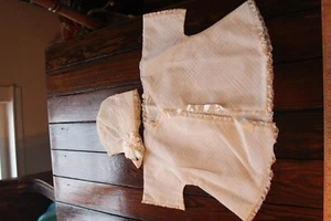 VINTAGE Handmade Bonnet and Matching Jacket  Lined and Well Made - Picture 1 of 12
