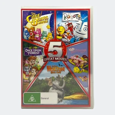 5x Children's Movie DVD Box Set (Titles in Desc.) - Region 4, PAL - New & Sealed - Image 1 of 4