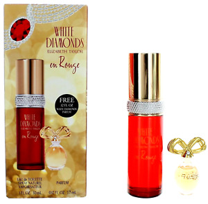 White Diamonds en Rouge Elizabeth Taylor 1 oz EDT + Free Parfume .12 oz Gift Set