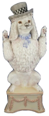 Nymphenburg Porcelain Circus Poodle Dog Figure Figurine Porzellan Hund Figur - Image 1 of 4