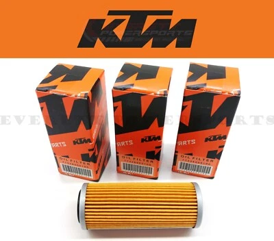 Oil Filter Kit 3x EXC SXF XCF XCW 250 350 450 500 505 530 ~07-23 (Notes) #E156 C - Image 1 of 4
