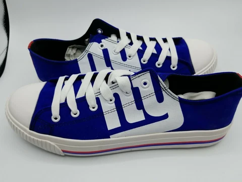 NFL New York Giants Men's 10 Big Logo Low Top Canvas Shoes Sneakers Cover