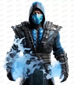 Mortal Kombat ice surround Sub Zero design waterproofing glossy sticker decal G - Picture 1 of 1