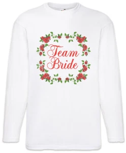 Team Bride Langarm T-Shirt Hochzeit Junggesellinnenabschied Braut Fun - Picture 1 of 1