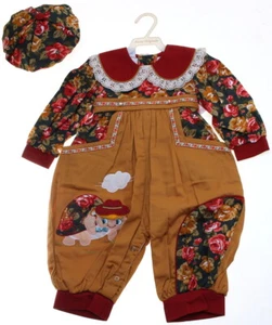 3-6,9-12 mths Pretty Originals Floral Turtle Fun Play Dressing Up Nursery Romper - Picture 1 of 2