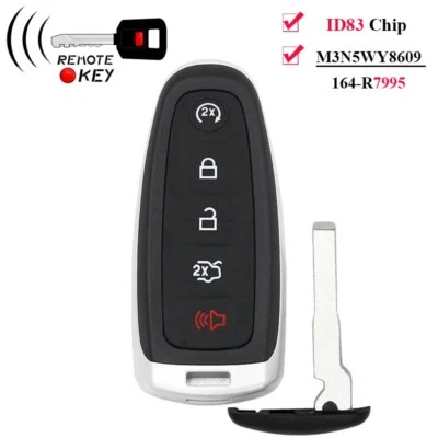 Smart Remote Key Fob 5 Button 164-R7995 for 2013 2014 2015 2016 2017 Ford Escape - Изображение 1 из 4