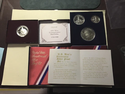 us bicentennial silver proof set,and GEORGE WASHINGTON PROOF 1/2 DOLLAR Cover