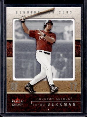 2003 Fleer Genuine Lance Berkman #37 - Houston Astros - Image 1 of 2