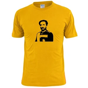 Mens Haile Selassie T Shirt Emperor of Ethiopia Rastafarian Reggae  - Picture 1 of 2