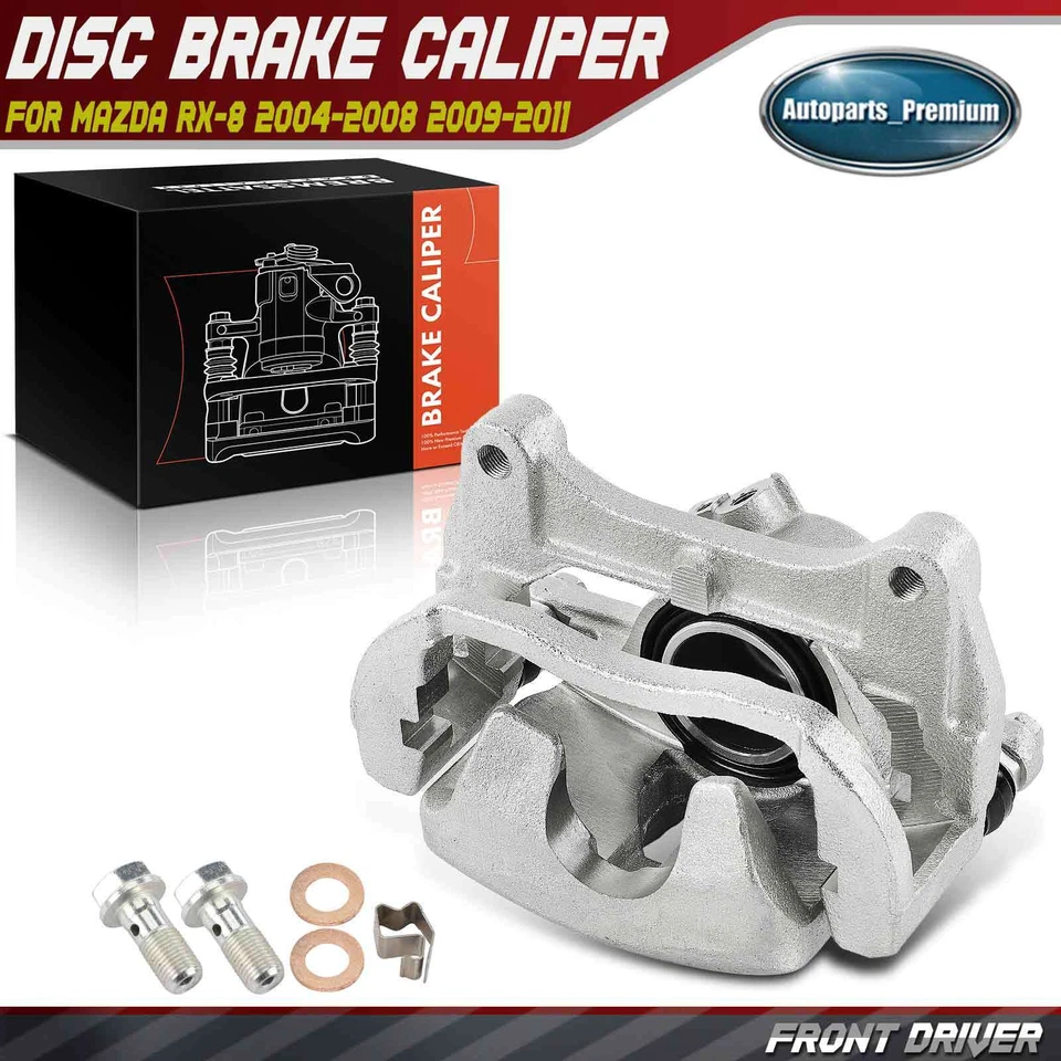 Pinza de freno lateral izquierda conductor delantero con soporte para Mazda RX-8 2004-2008 2009-2011 Foto 1 de 4