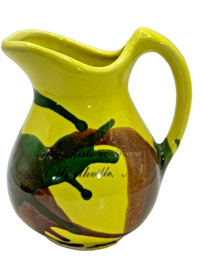Souvenir Smithville NJ Art Pottery Pitcher Glazed The Historic Town New Jersey - Image 1 of 4
