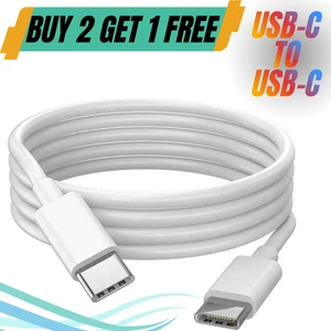 USB-C to USB C Fast Charger Cable PD Dual Type-C Phone Charging Data Sync 2M 3M - Picture 1 of 12