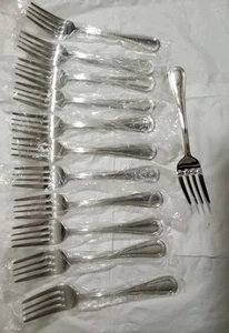 12 ACOPA Lydia 18/8 Stainless Steel Xtra Heavy Weight 6-7/8"Salad/ Dessert Forks - Picture 1 of 4