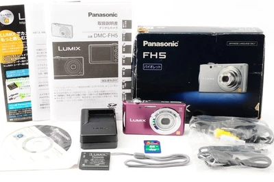 [Near MINT] Panasonic LUMIX DMC-FH5 Digital Camera Japanese only From JAPAN - Image 1 of 4