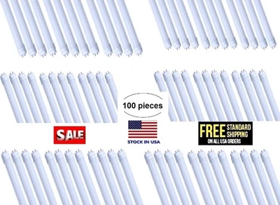 5 a 100 piezas T8 48 pulgadas 4 pies LED tubo bombillas 18W 4000k coror esmerilado tipo A+B Foto 1 de 4