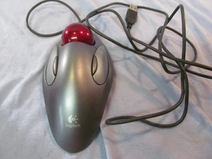 LOGITECH ROLLER BALL TRACKMAN USB MOUSE 810-000767 T-BC21 - Picture 1 of 2