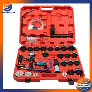 33pcs Radiator Pressure Tester Vacuum-Type Cooling Purge System Refill Kit - Picture 1 of 14