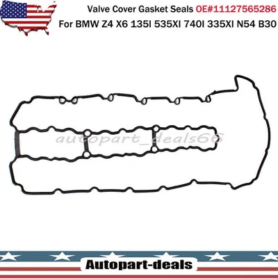 Vedações de junta de tampa de válvula 11127565286 adequadas para BMW Z4 X6 135i 535xi 740i 335xi N54 - Imagem 1 de 4