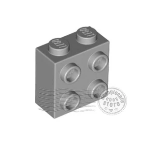 4x LEGO 22885 Brick studs on 1 Side 1x2x1 2/3 Light Bluish Gray | 6123809 - Picture 1 of 1