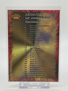 1996 Pacific Collection Card Checklist Regents of Roundball - Picture 1 of 2