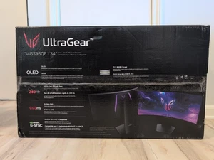 LG UltraGear 34" OLED Curved Monitor. 240Hz 0.03ms FreeSync / Nvidia G-SYNC -NEW - Picture 1 of 7