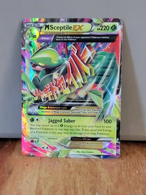 Pokemon TCG M Sceptile EX #8/98 XY - Ancient Origins *Damaged* - Image 1 of 4
