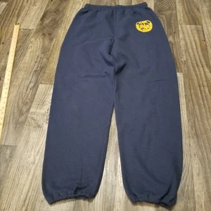 Vintage US Navy Underwater Construction Team Sweatpants Blue Large Graphic Print - Picture 1 of 11