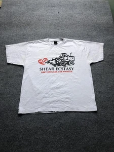 Obey Shirt Mens XL White Shear Ecstasy Heavy Work Graphic Streetwear LA 2006 - Picture 1 of 7