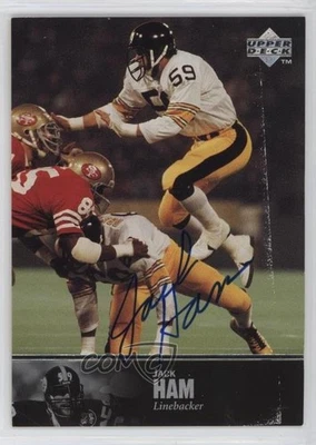 1997 Upper Deck NFL Legends Auto Jack Ham #AL-72 Auto HOF - Image 1 of 2