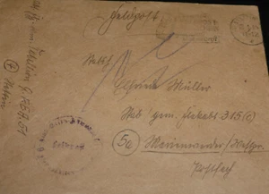 Feldpost 1945 9 F.E.A.51 Festung Stettin Flakabteilung 315 Königsberg Ostpreußen - Bild 1 von 4