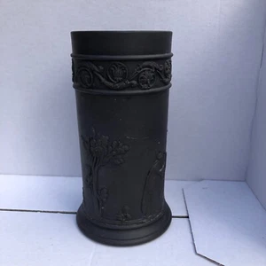 Antique Wedgwood Black Basalt Jasperware Spill Vase Circa 1900 - Picture 1 of 8