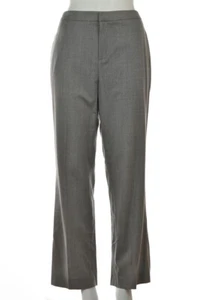 Ellen Tracy Womens Pants Size 12 Petite Gray Speckled Wool Dress Trousers Career - Picture 1 of 5