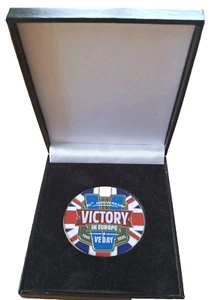 VE Day 80th Anniversary Commemorative Medal Coin in Box - Bild 1 von 8