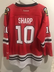 Chicago Blackhawks Jersey L/XL Youth Reebok Sharp #10 Red NHL Hockey Extra Large - Picture 1 of 4
