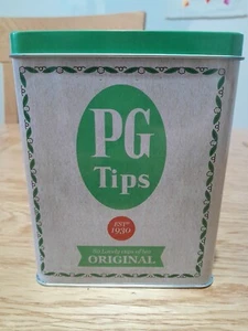 PG Tips Tea Caddy Kitchen Storage Empty Tin Rare Type - Picture 1 of 6