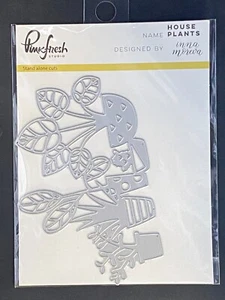 House Plants Die Set by Pink Fresh Cutting Metal Craft Potted Card - Picture 1 of 2