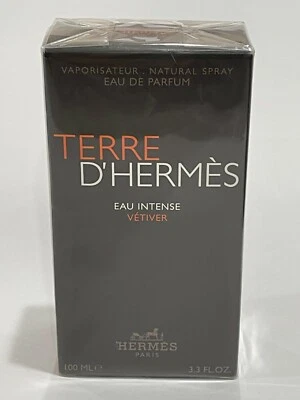 Terre D'Hermes Eau Intense Vetiver Eau De Parfum 3.3 fl oz / 100 ml Nuevo Sellado Foto 1 de 3