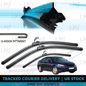 For Mazda 6 2007-2012 Hatchback Front/Rear Windscreen 24" 16" 20" Wiper Blades - Picture 1 of 8