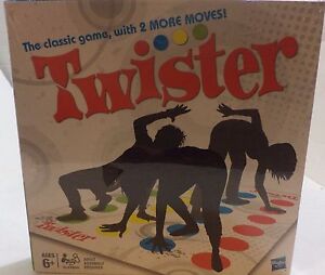 Twister Get moving with the Twister game! It's the on-the-floor party 